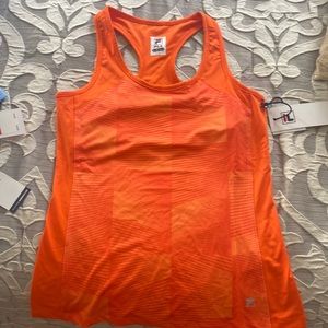 Orange Fila tank top